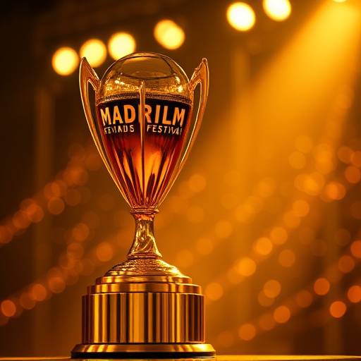 Trofeo del premio Mejor Video Corporativo en el Festival Internacional de Cine de Madrid